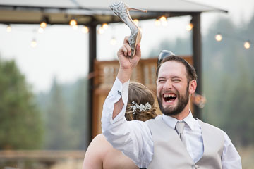 DJ at wedding in Stevensville